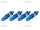 Team Raffee & Co Aluminum Damper Set 50mm (4) Light Blue TRC/302367