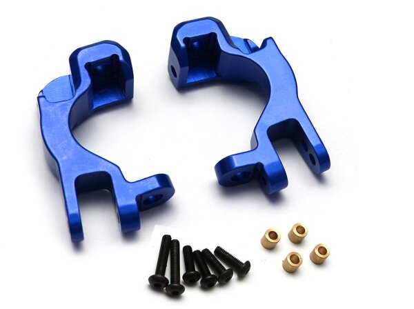 Team Raffee & Co Aluminum C Hub - 1 Pair Blue for Traxxas Slash 4x4 BRTSH03B