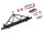 Team Raffee & Co Steel Rear Bumper W/ Shackles Led Light & Spare Tire Mount Black for Axial SCX10 TRC/302247BK