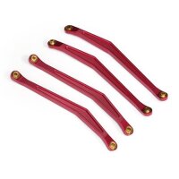 Team Raffee & Co Aluminum Chassis Linkage - 4 Pcs Red...