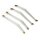 Team Raffee & Co Aluminum Chassis Linkage - 4 Pcs Silver for Axial Wraith BRWRT07S
