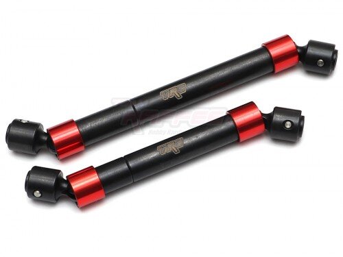 Team Raffee & Co Heavy Duty Front & Rear CVD Main Drive Shaft Red for Traxxas TRX-4 TRC/302439R