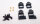 Team Raffee & Co Brass Front & Rear Shock Mounts (4) Black for Traxxas TRX-4M TRC/302909