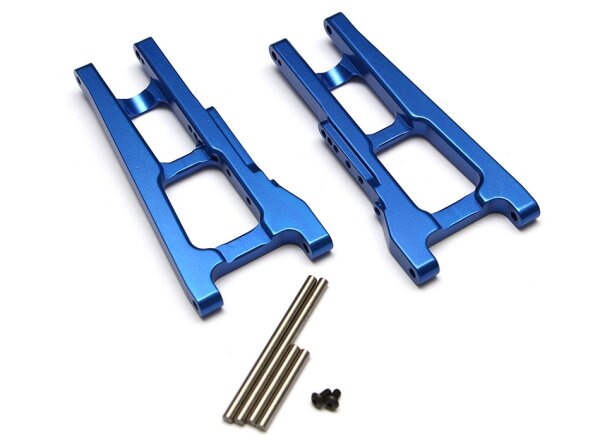 Team Raffee & Co Aluminum Front / Rear Lower Arm -1 Pair Blue for Traxxas Slash 4x4 BRTSH04B