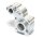 Team Raffee & Co Aluminium Center Gear Box - 1 Pc Silver for Axial SCX10 TRC/SCX05S