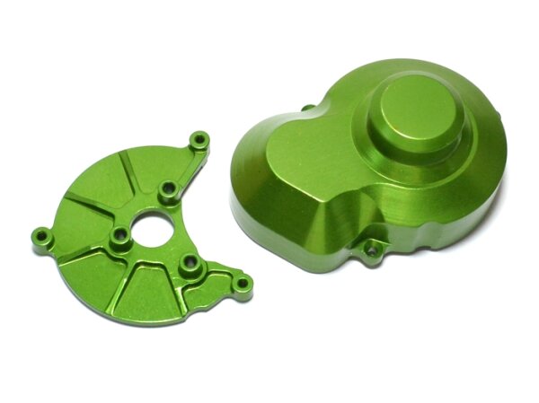 Team Raffee & Co Aluminium Clutch Box & Cover Green for Axial SCX10 TRC/SCX06G