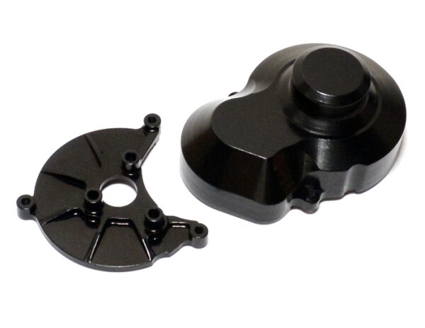 Team Raffee & Co Aluminium Clutch Box & Cover Black for Axial SCX10 TRC/SCX06BK