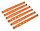 Team Raffee & Co Aluminium Lower & Upper Chassis Link - 6 Pcs Orange for Axial SCX10 TRC/SCX07OR