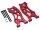 Team Raffee & Co Aluminum Front Lower Arm - 1 Pair Red for Axial Yeti TRC/050305R