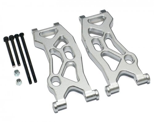 Team Raffee & Co Aluminum Front Lower Arm - 1 Pair Silver for Axial Yeti TRC/050305S