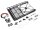 Team Raffee & Co Steel Metal Roof luggage Rack w/ Tire Holder + LED light for SCX10 Wrangler #BR710068 & Cherokee TRC/302206 Body Black TRC/302430BK