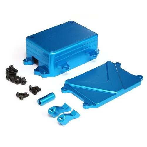 Team Raffee & Co Receiver Box Blue for Axial SCX10 TRC/SCX34B