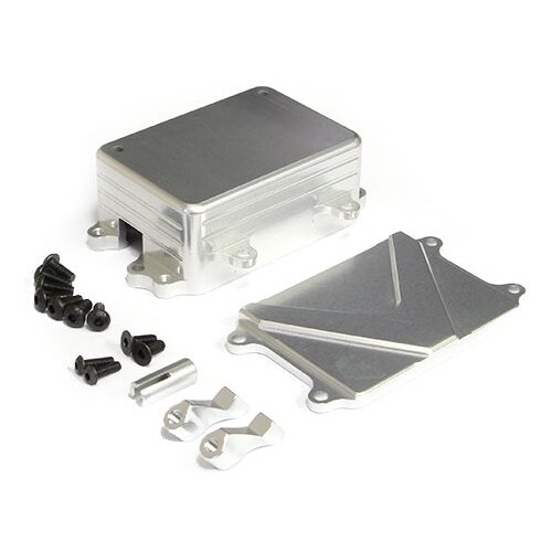 Team Raffee & Co Receiver Box Silver for Axial SCX10 TRC/SCX34S