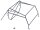 Team Raffee & Co Adventure Metal Roll Cage Rack for Team Raffee Co. Defender D90 Pickup for Team Raffee Co. TRC-D90 TRC/302223A