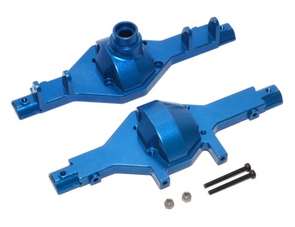 Team Raffee & Co Aluminium Front OR Rear Axle Housing - 2 Pcs Blue for Axial SCX10 TRC/SCX11B