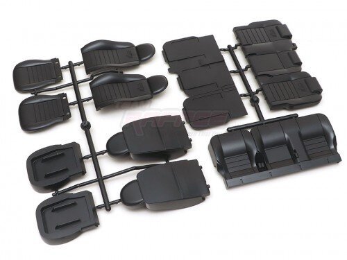 Team Raffee & Co Lightweight Interior Front & Rear Molded Plastic Seats for Defender D90 / D110 Pickup and Wagon Body for D90/D110 Chassis TRC/302754