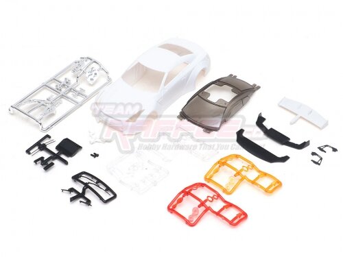 Team Raffee & Co LB Performance GTR (R35) White Hard Body Set for Mini-Z for Kyosho Mini-Z MR-03 TRC/302629