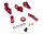 Team Raffee & Co Aluminum Steering Set - Red for Traxxas Slash 4x4 BRTSH05R