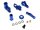 Team Raffee & Co Aluminum Steering Set -  Blue for Traxxas Slash 4x4 BRTSH05B