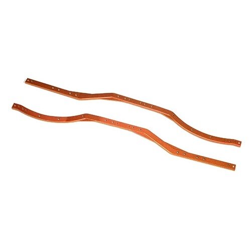 Team Raffee & Co Aluminum Chasis Rail Set (2Pcs) Orange for Axial SCX10 TRC/SCX20OR