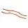 Team Raffee & Co Aluminum Chasis Rail Set (2Pcs) Orange for Axial SCX10 TRC/SCX20OR