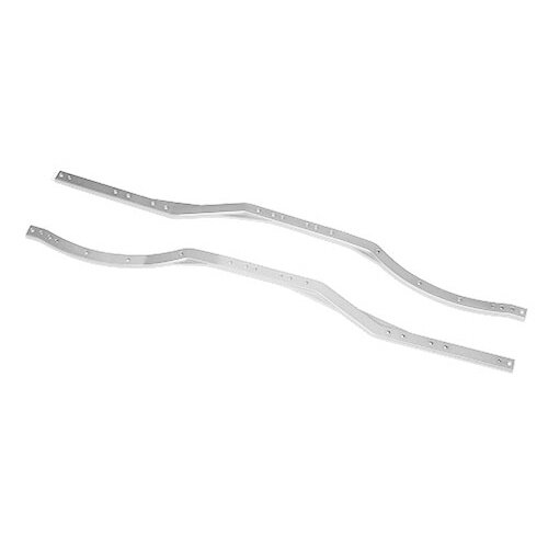 Team Raffee & Co Aluminum Chasis Rail Set (2Pcs) Silver for Axial SCX10 TRC/SCX20S