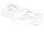 Team Raffee & Co Fender Kit and Body Panel for TRC D110 Defender TRC/302215 and TRC/302214 (Square) for Team Raffee Co. TRC-D110 TRC/302229C