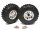 Team Raffee & Co Aluminum 1.9 Bead-lock Wheel & Tire Set (1 Pair) Silver for Axial SCX10 TRC/32305S