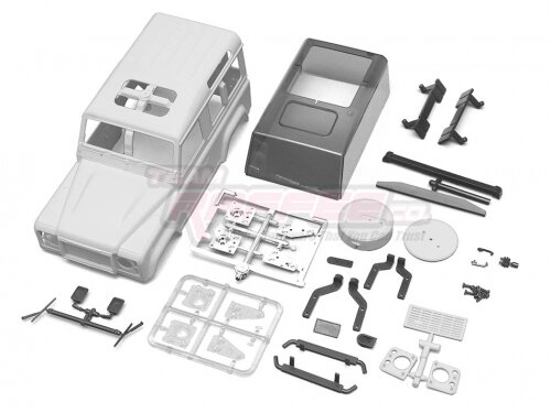 Team Raffee & Co Defender D90 2-Door Hard Body for Kyosho Mini-Z 4x4 for Kyosho Mini Z 4X4 TRC/302718