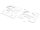 Team Raffee & Co Fender Kit and Body Panel for TRC D110 Defender TRC/302214 and TRC/302215 (Rounded) for Team Raffee Co. TRC-D110 TRC/302229D