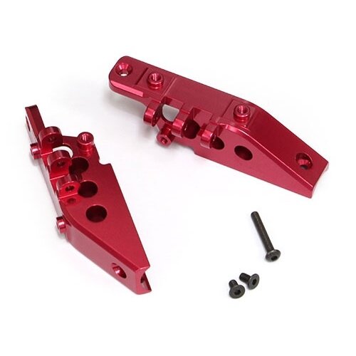 Team Raffee & Co Aluminum Front & Rear Link Axial Mount- 1 Pair Red for Axial Wraith BRWRT10R