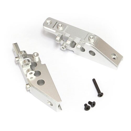 Team Raffee & Co Aluminum Front & Rear Link Axial Mount- 1 Pair Silver for Axial Wraith BRWRT10S