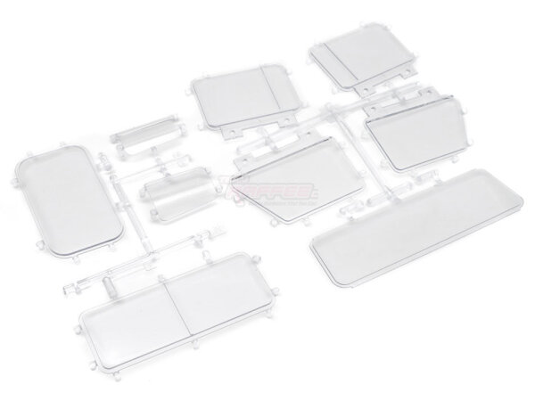 Team Raffee & Co Windows Set N Part for TRC D110 Defender Pickup Truck Hard Body TRC/302521
