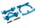 Team Raffee & Co Aluminum Front & Rear Bumper Set - 1 Set Blue for Axial SCX10 TRC/SCX21B