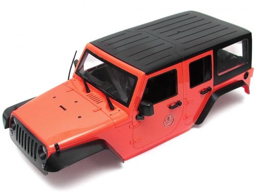 Team Raffee & Co 5 Door Rubicon Hard Body for 1/10 Crawler 313mm Kit Version Red TRC/302281-KITR