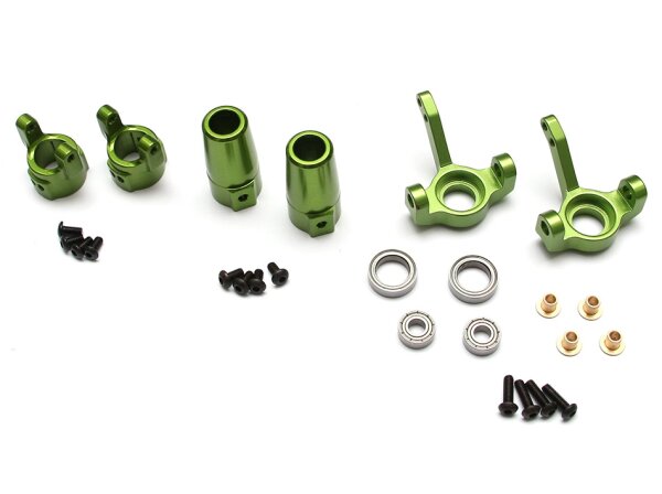 Team Raffee & Co SCX10 Front & Rear Knuckle,C-Hub  Combo Set With Tool Box - 3 Items Green for Axial SCX10 TRC/SCXCOMBO2G