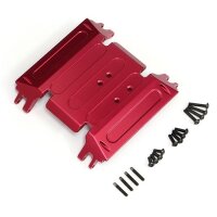 Team Raffee & Co Aluminum Skid Plate - 1 Pc Red for...
