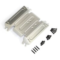 Team Raffee & Co Aluminum Skid Plate - 1 Pc Silver...