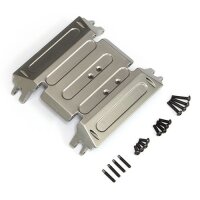 Team Raffee & Co Aluminum Skid Plate - 1 Pc Gun Metal...