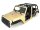 Team Raffee & Co Rubicon Hard Body w/ Full Tube Doors & Open-Top for 1/10 Crawler 313mm Desert Yellow TRC/302748Y