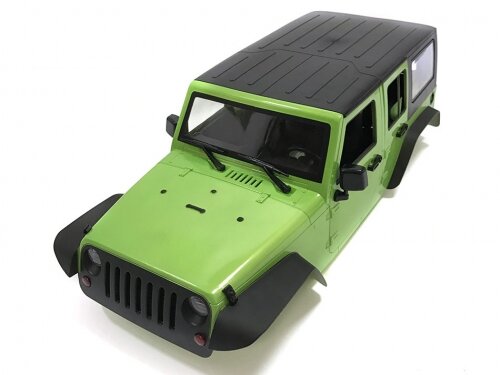 Team Raffee & Co 5 Door Rubicon Hard Body for 1/10 Crawler 313mm Kit Version Green TRC/302281-KITG