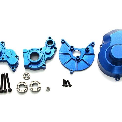 Team Raffee & Co SCX10 Center Gear Box and Clutch Box Combo Set With Tool Box  - 2 Items Blue for Axial SCX10 TRC/SCXCOMBO3B