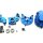 Team Raffee & Co SCX10 Center Gear Box and Clutch Box Combo Set With Tool Box  - 2 Items Blue for Axial SCX10 TRC/SCXCOMBO3B