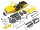 Team Raffee & Co 2 Door Rubicon Pickup Body for 1/10 Crawler 313mm Kit Version Yellow TRC/302835Y