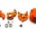 Team Raffee & Co SCX10 Center Gear Box and Clutch Box Combo Set  With Tool Box - 2 Items Orange for Axial SCX10 TRC/SCXCOMBO3OR