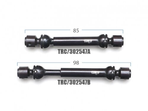 Team Raffee & Co HD Hardened Steel CVD Center Drive Shafts Combo 85-114mm & 98-126mm (2) for SCX10 II UMG10 for Axial SCX10 II TRC/302547-C3