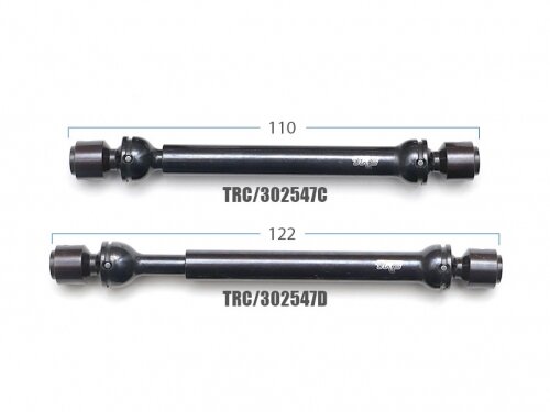 Team Raffee & Co HD Hardened Steel CVD Center Drive Shafts Combo 110-138mm & 122-151mm (2) for R1 for Gmade R1 TRC/302547-C4