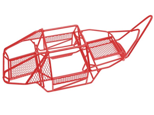 Team Raffee & Co Steel Roll Cage for Axial SCX10 with High Stinger Bumper Red for Axial SCX10 BRQ90271R