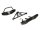 Team Raffee & Co Aluminum Front & Rear Bumper Set w/ Realistic Spare Tire Carrier - 1 Set Black for Axial SCX10 TRC/SCXCOMBO4BK