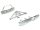 Team Raffee & Co Aluminum Front & Rear Bumper Set w/ Realistic Spare Tire Carrier - 1 Set Silver for Axial SCX10 TRC/SCXCOMBO4S